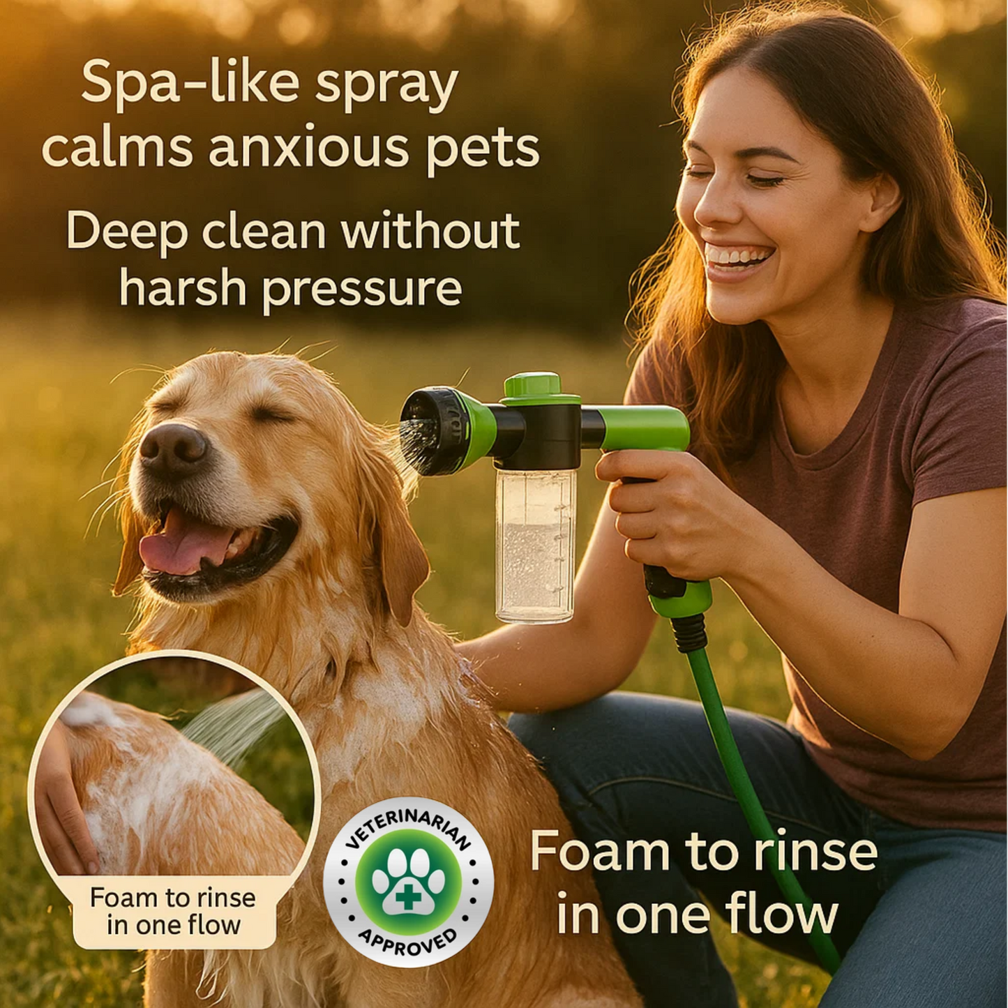 Barksy™ 3-in-1 Pet Shower Sprayer