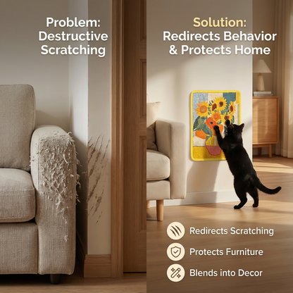 PetArt™ Durable Wall-Mounted Cat Scratcher